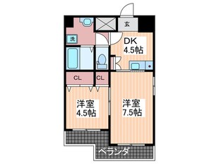 中広ミニモークの物件間取画像